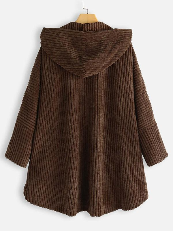 Berg-Feldt | gerippt Jack - stilvolles Damen Oversized High-Low-Jacke