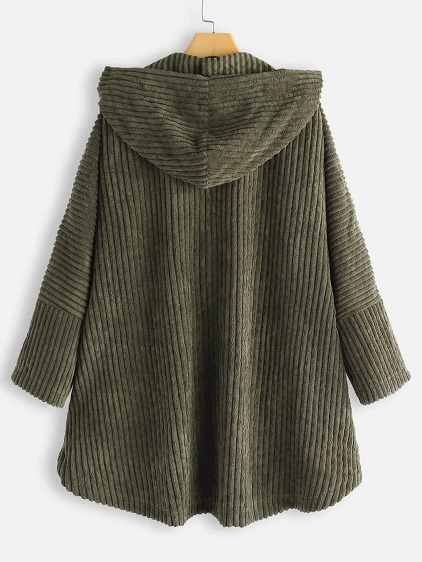 Berg-Feldt | gerippt Jack - stilvolles Damen Oversized High-Low-Jacke