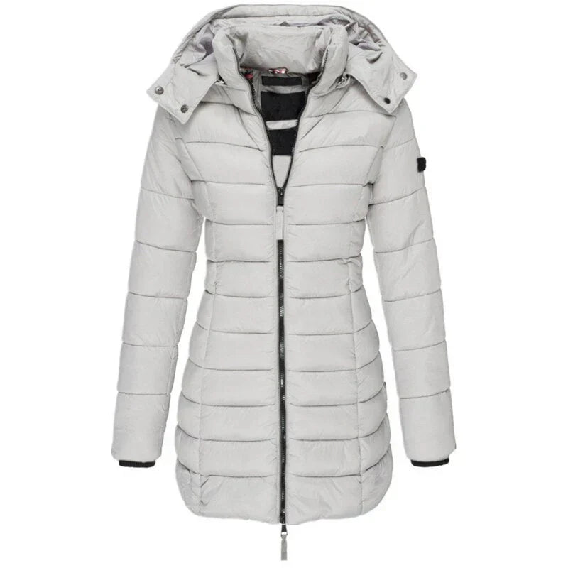 Berg-Feldt | Mid Länge Schlanke Kapuzenjacke
