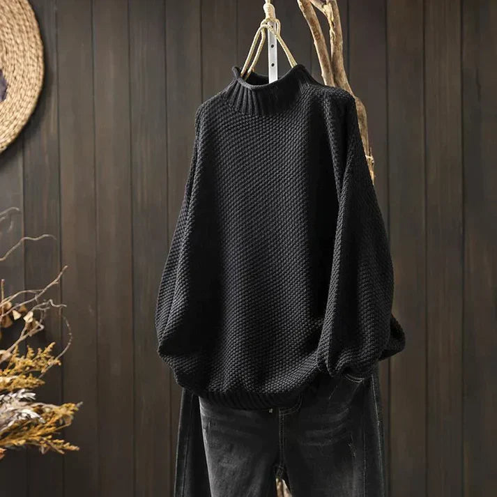 Berg-Feldt | Rollkragenpullover mit Feinem Strickmuster