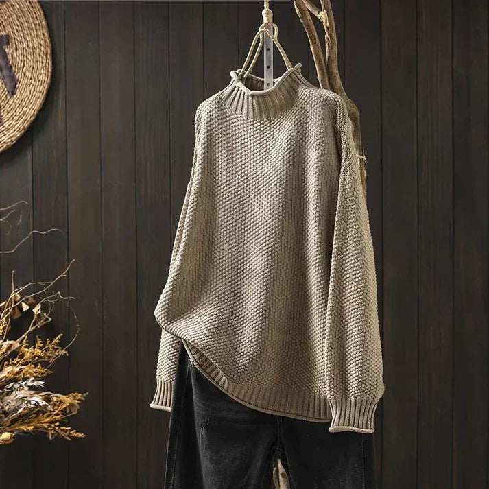 Berg-Feldt | Rollkragenpullover mit Feinem Strickmuster