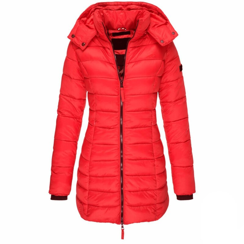Berg-Feldt | Winterjacke mit Abnehmbarer Kapuze Leichtgewichtiges Polyester Warm und Komfortabel