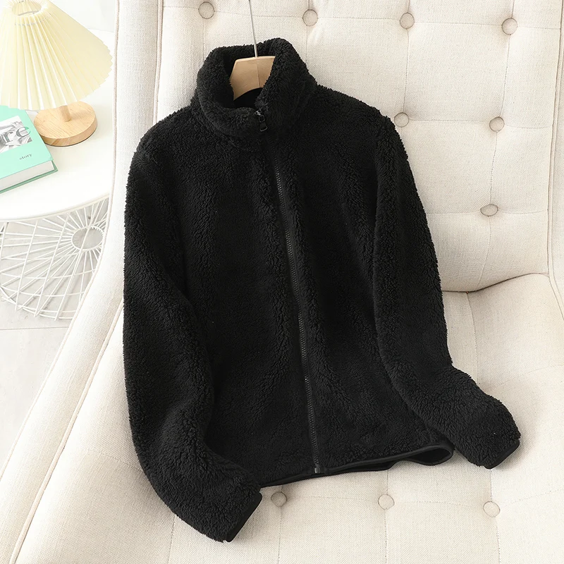 Berg-Feldt | Fleecejacke - Korallenfleece - Lockere Passform - Wendbar - Hoher Kragen