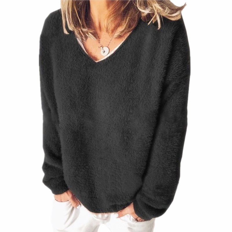 Berg-Feldt | V-Ausschnitt Sweatshirt Langarm Freizeitstil