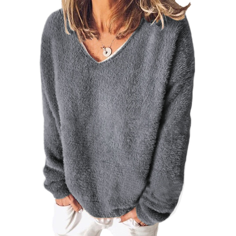 Berg-Feldt | V-Ausschnitt Sweatshirt Langarm Freizeitstil