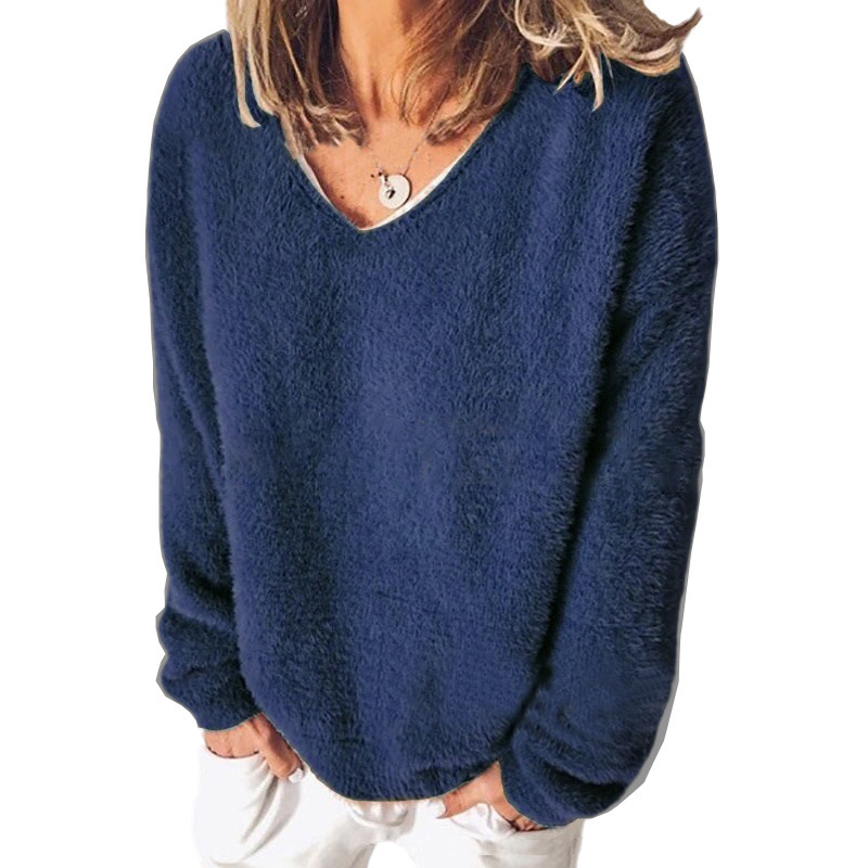 Berg-Feldt | V-Ausschnitt Sweatshirt Langarm Freizeitstil
