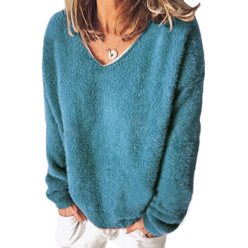 Berg-Feldt | V-Ausschnitt Sweatshirt Langarm Freizeitstil