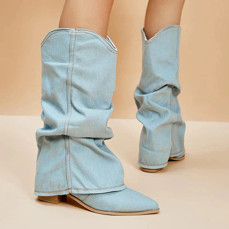 Berg-Feldt | Denim Cowboystiefel Lässig