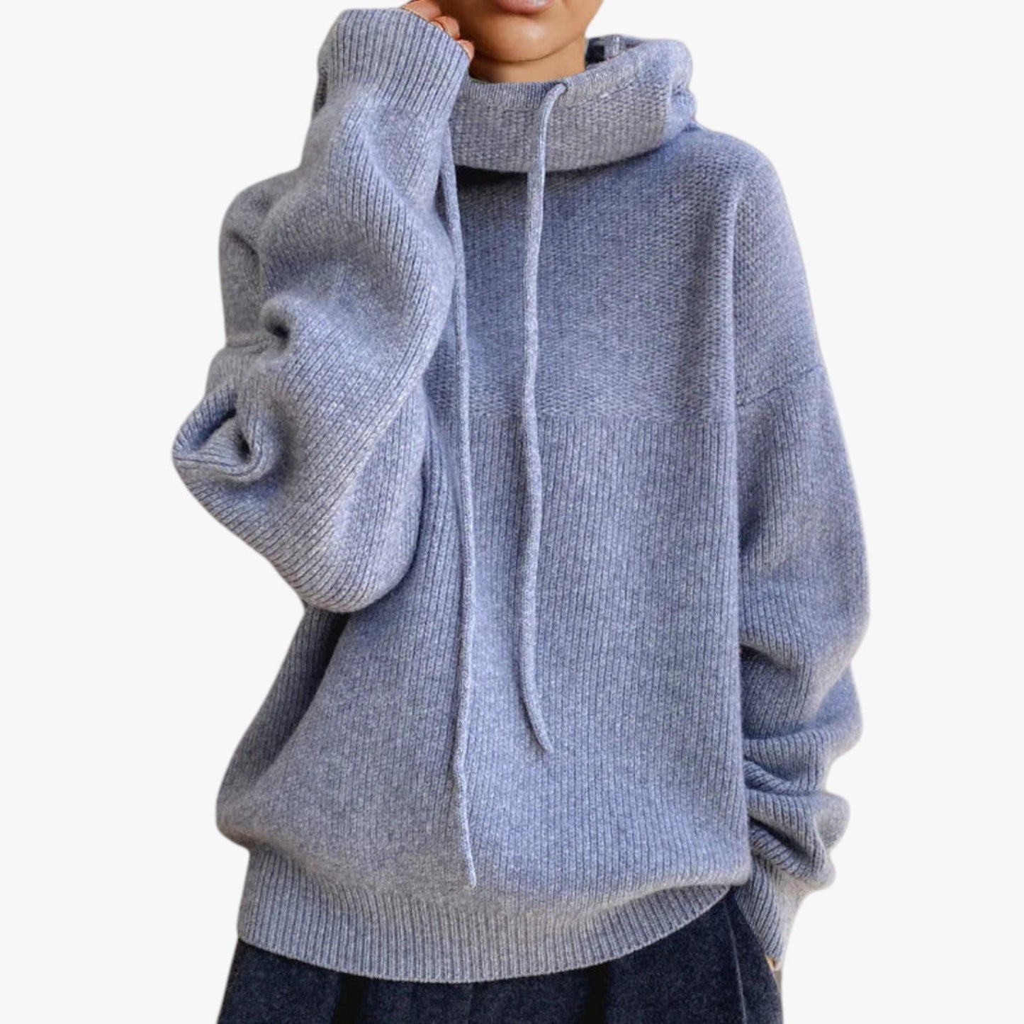 Berg-Feldt | Oversized Strickpullover mit Hohem Kragen Acryl Warm und Komfortabel