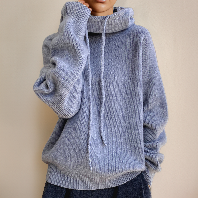 Sweat à capuche tricoté douillet de Fudus
