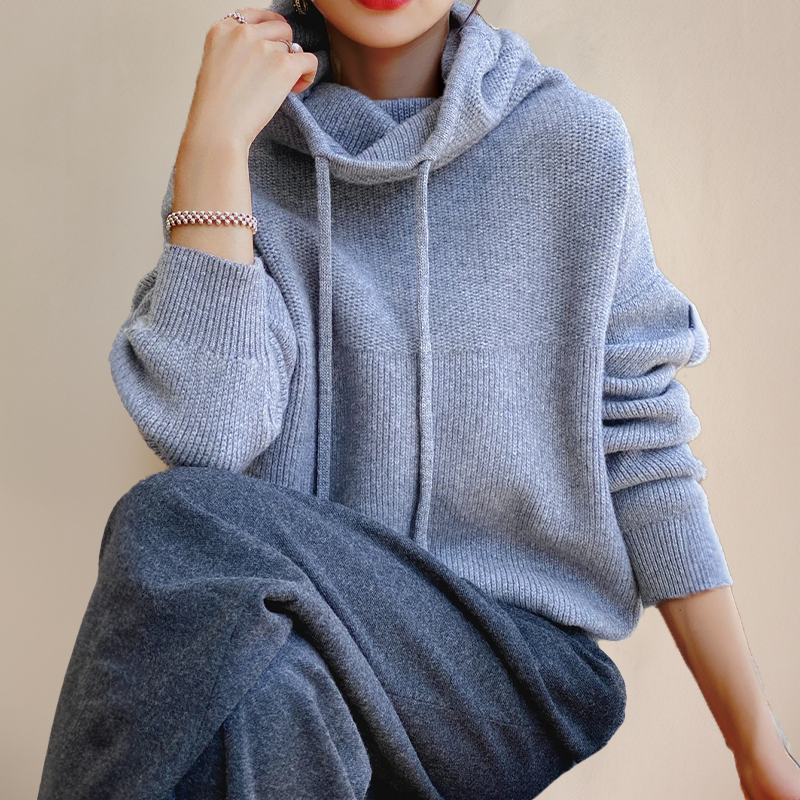 Berg-Feldt | Strickpullover mit Hohem Kragen Weicher Strick Lässig und Warm