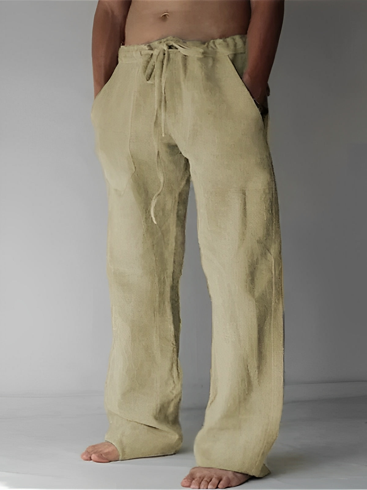 Pantalon en lin style ample pour hommes par Garth