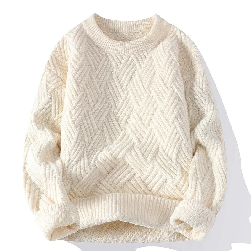 Pull-over classique ample pour hommes