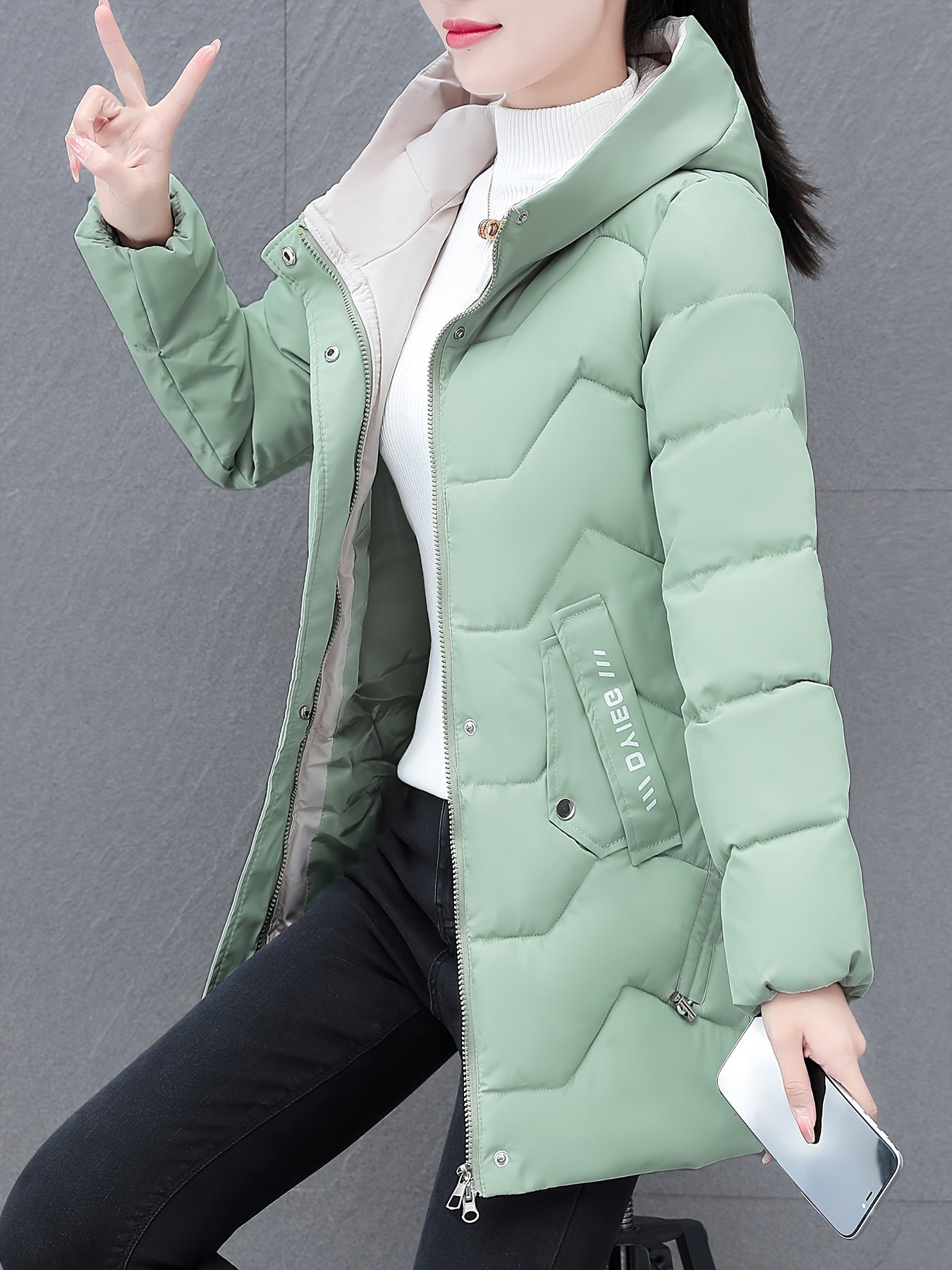 Berg-Feldt | Mittellange Gepolsterte Jacke für Frauen Ideal für Herbst Winter