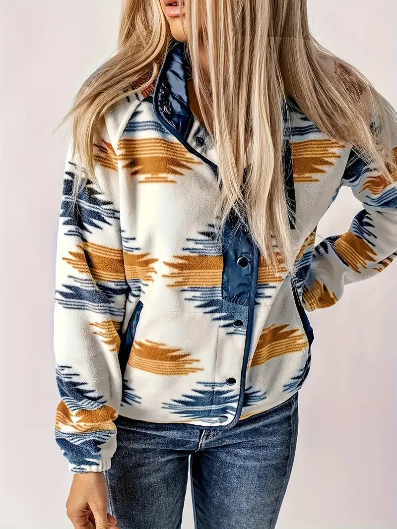 Berg-Feldt | Veste à motif aztèque avec fermeture boutonnée