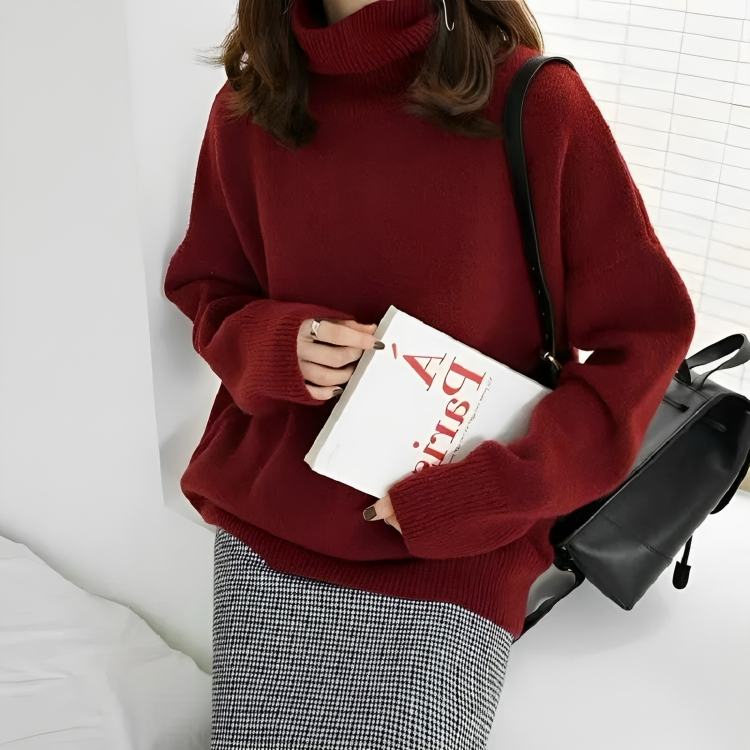 Comfortable Women's Turtleneck Sweater