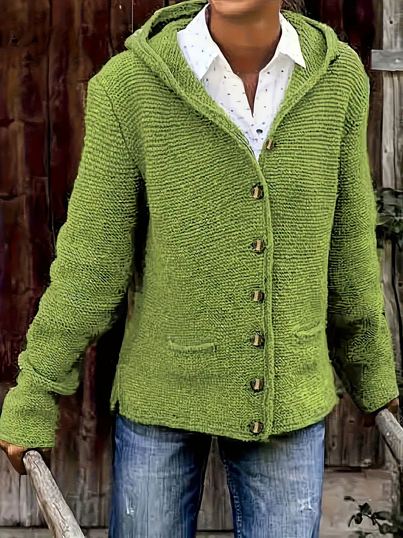 Berg-Feldt | Modische Strickjacke mit Knopfleiste