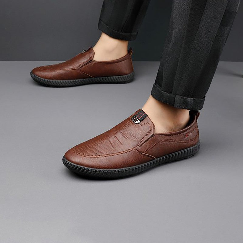 ALGER:  Entspannte Glattleder-Loafer
