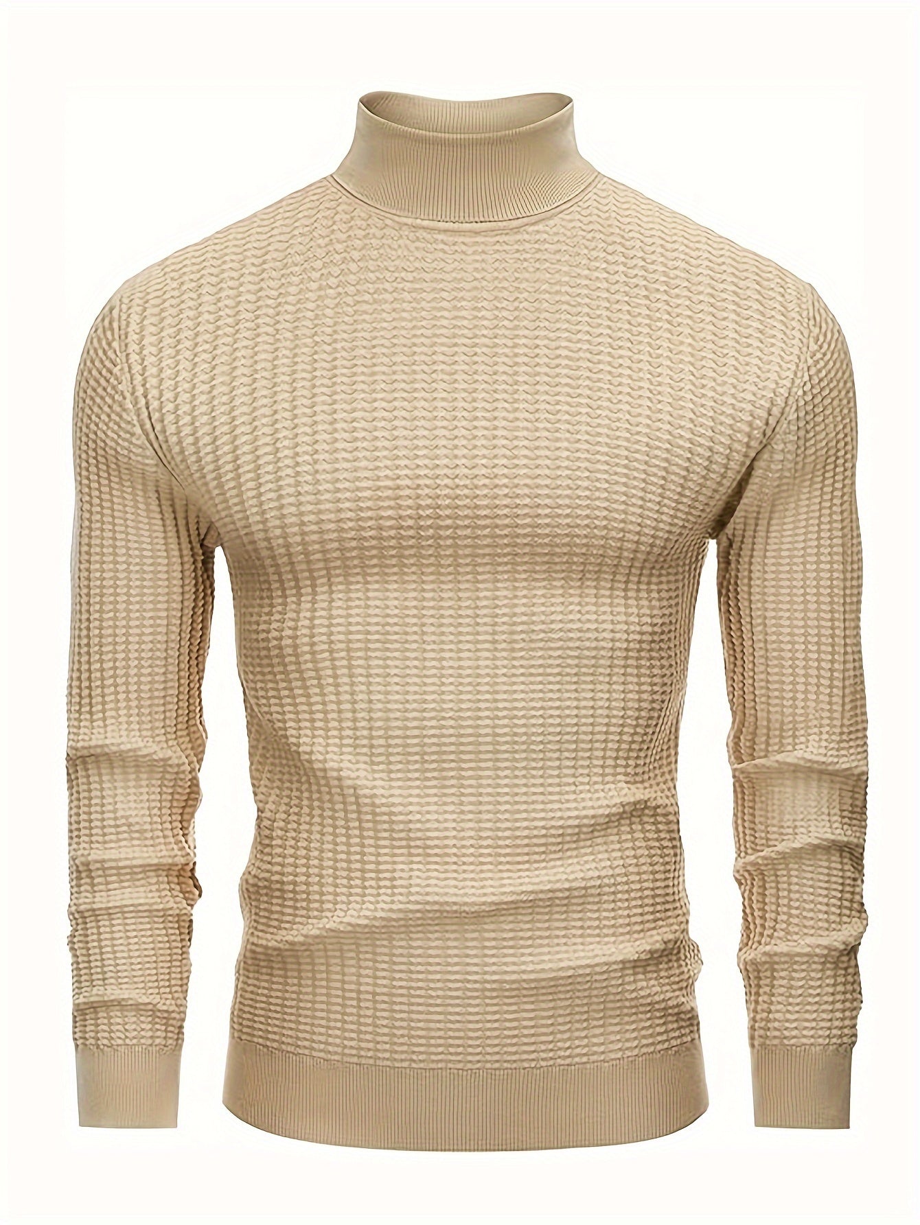 Berg-Feldt | Rollkragenpullover Waffelstrick Polyester-mix