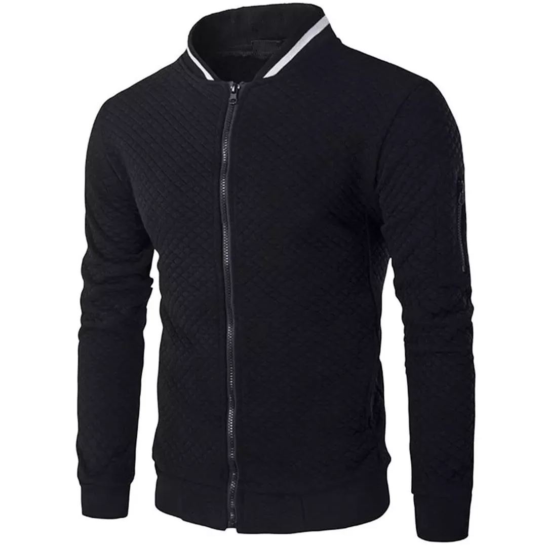 Berg-Feldt | Jacquard Zip-Bomberjacke
