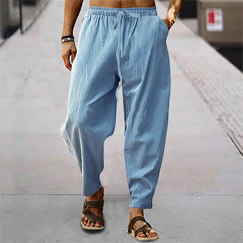 Pantalon de plage Kasimir en coton et lin pour homme
