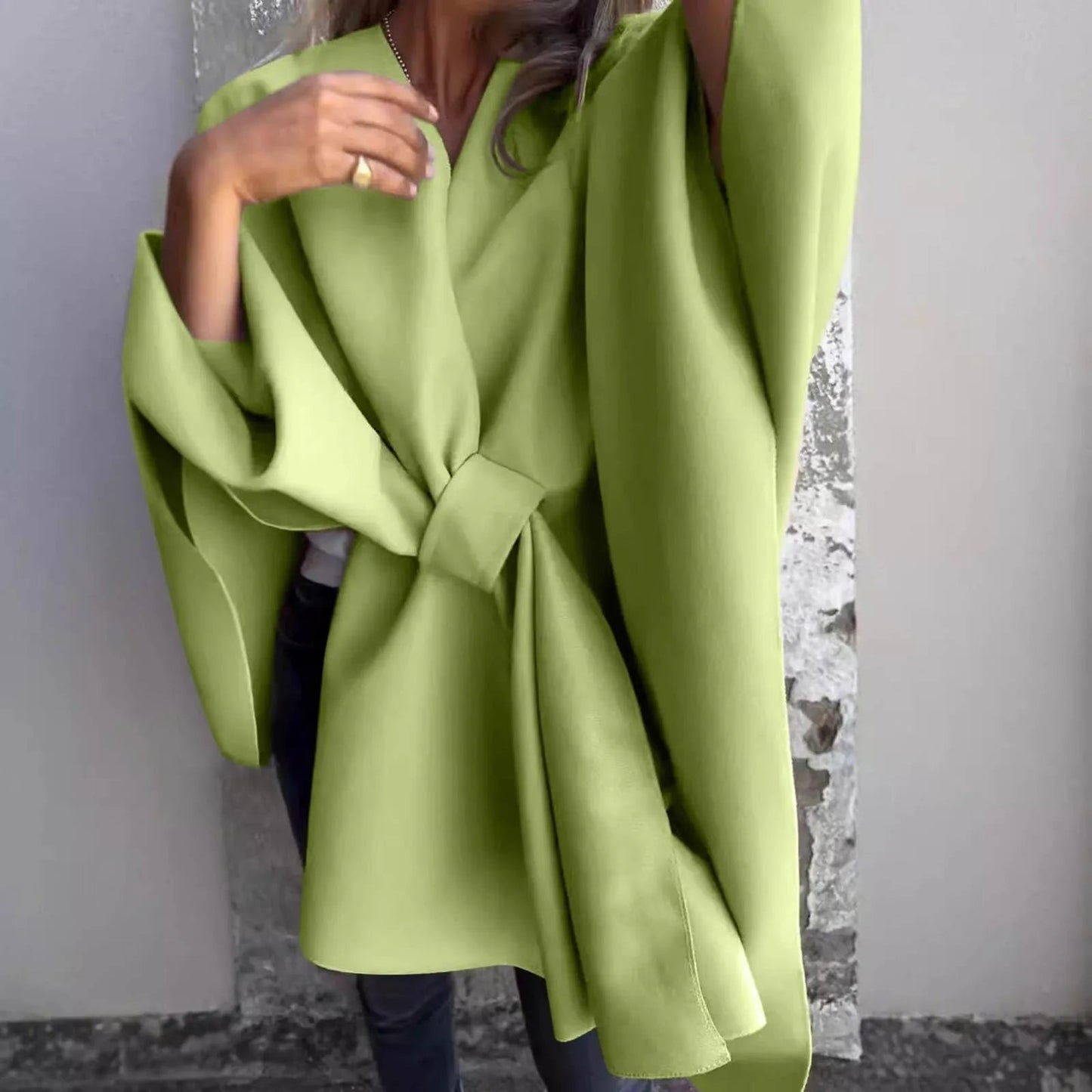 Berg-Feldt | Strick-Longcardigan mit Fledermausärmeln