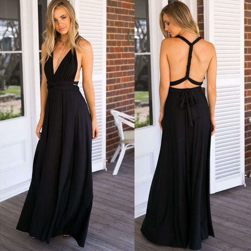 Robe bohème bandage pour femme de Fudus