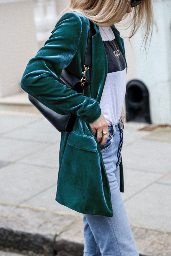Berg-Feldt | Blazer en velours de style streetwear