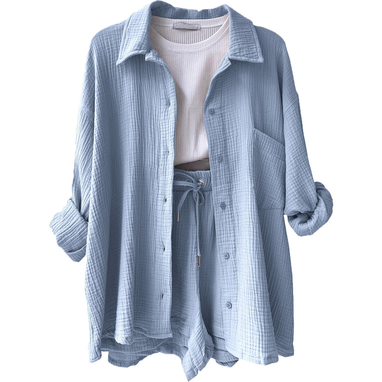 Fudus Langarmshirt und Shorts Set