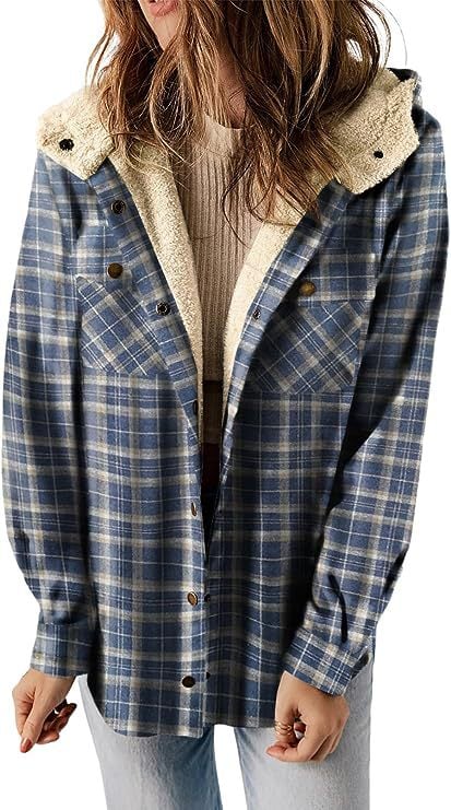 Berg-Feldt | Plaid Jacke Langarm Schnalle Wolle mit Kapuze