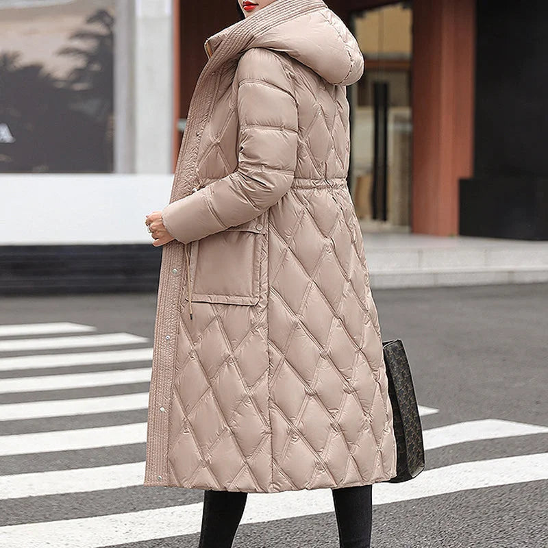 Berg-Feldt | Veste longue doublée d'hiver pour femme, idéale par temps froid