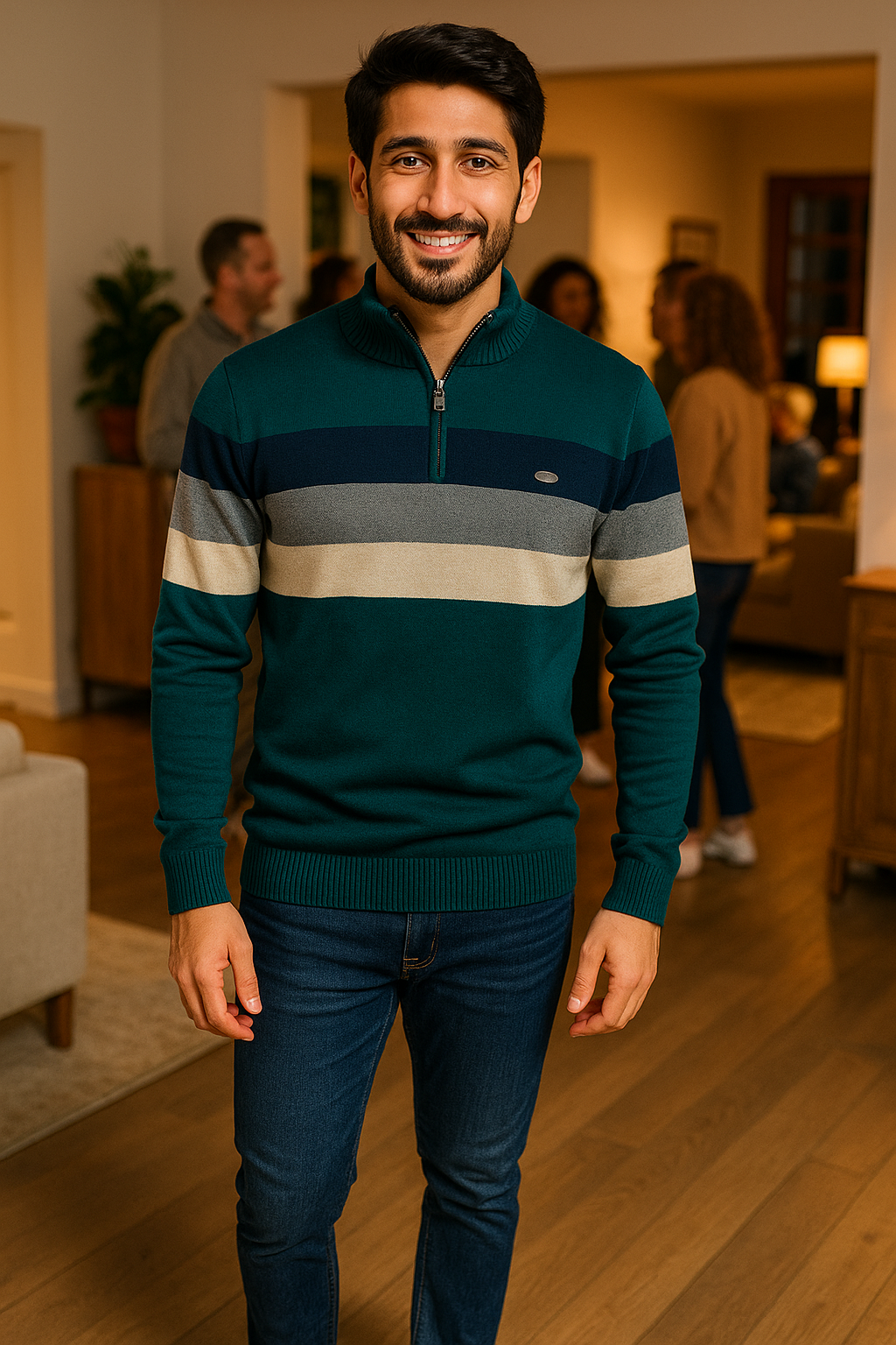 Berg-Feldt | Pull en tricot chaud zippé pour l'hiver