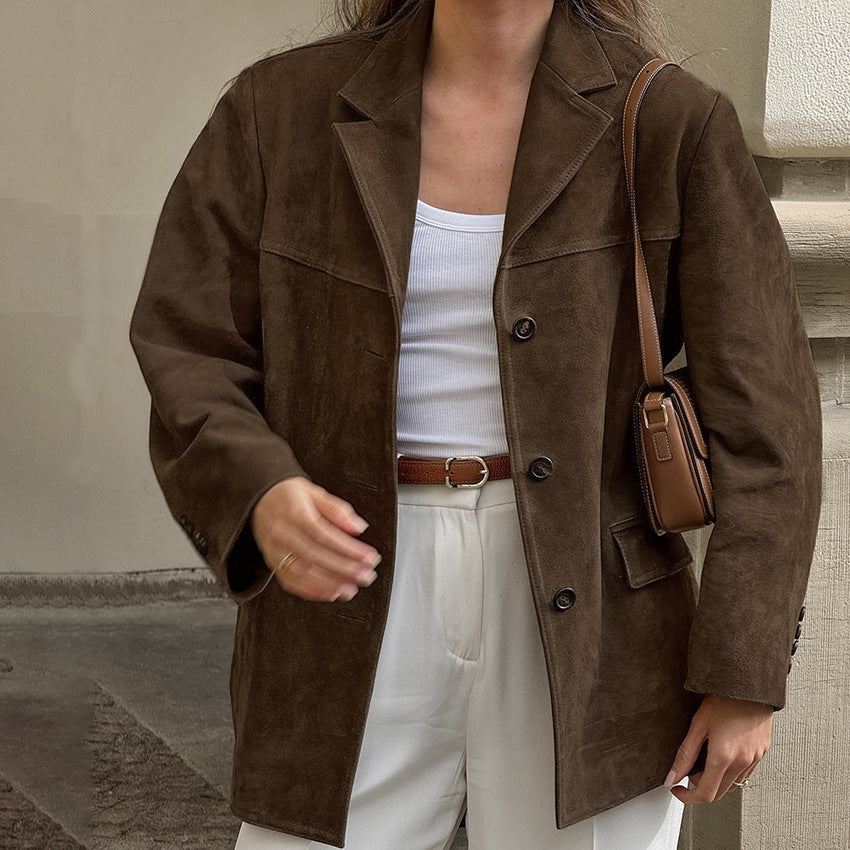 Berg-Feldt | Veste en daim à l'aspect raffiné