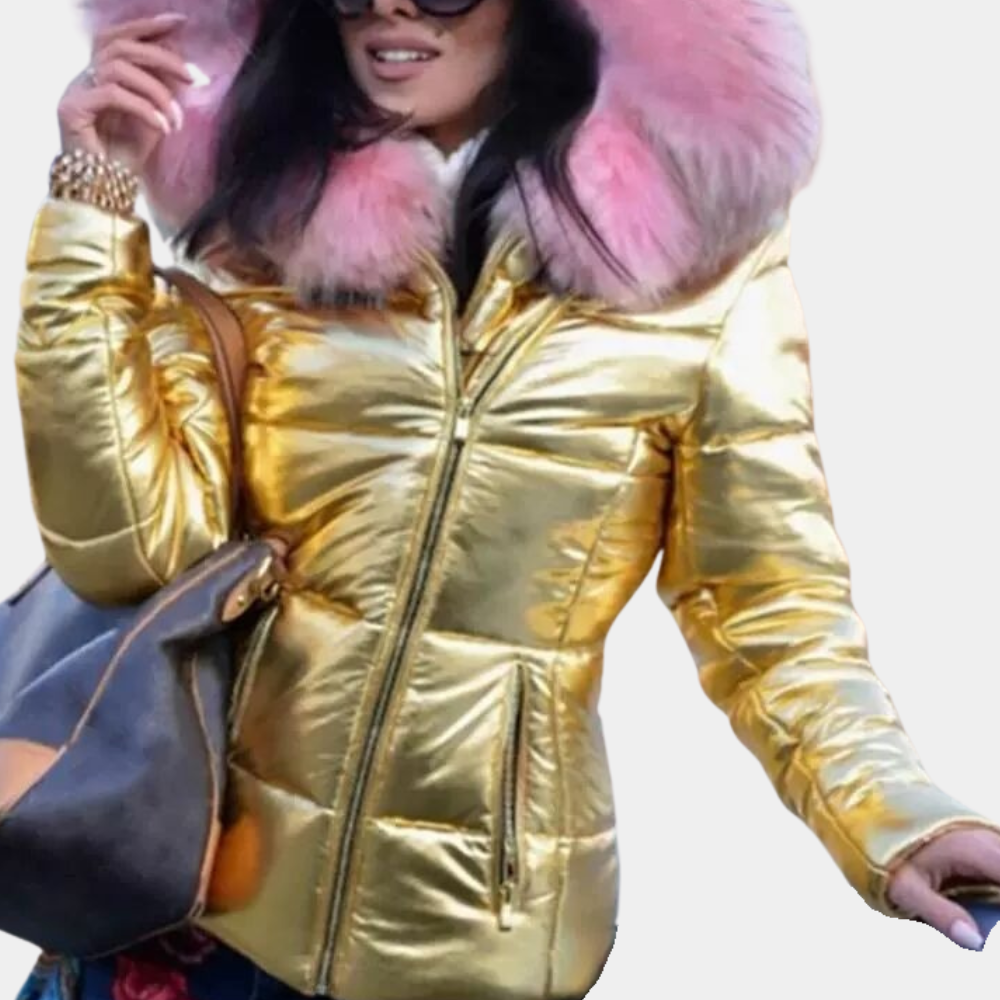 Damen Fleece Kapuzenjacke von Fudus