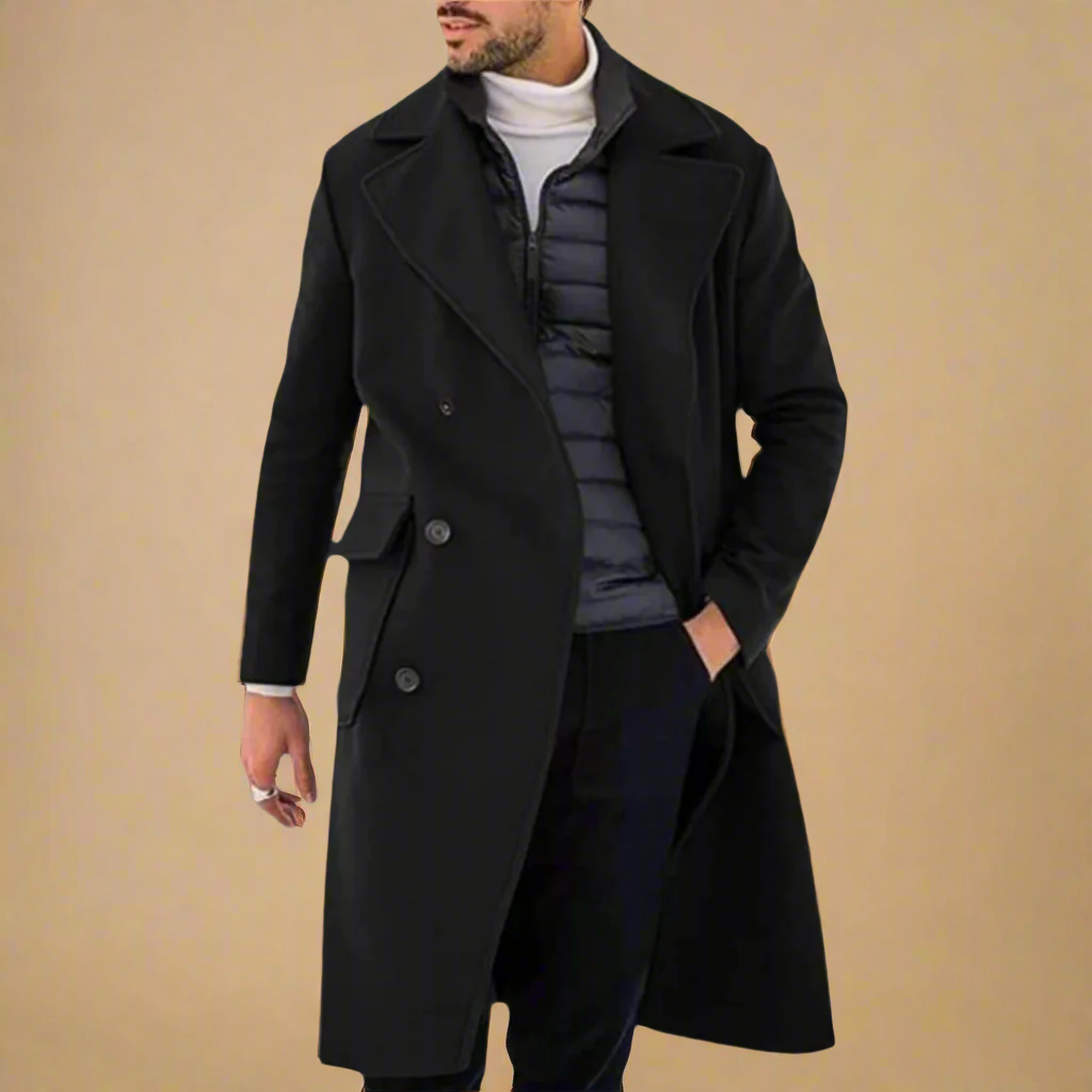 Trench-coat élégant et chaud pour homme – Heinrich