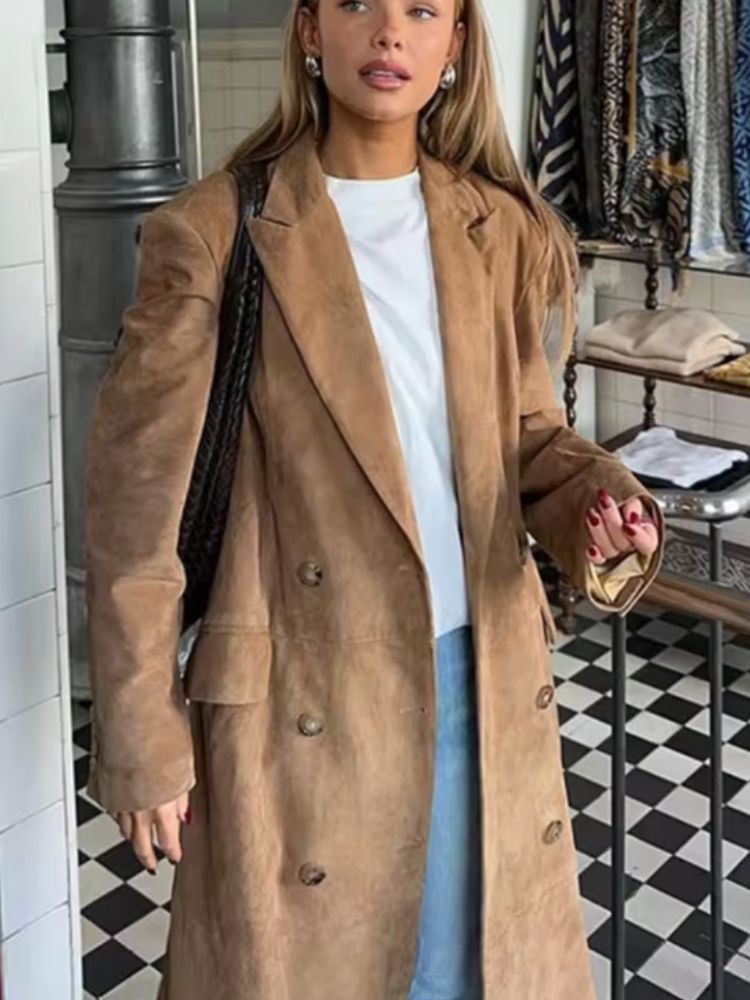 Berg-Feldt | Manteau en daim pour femme Emilie