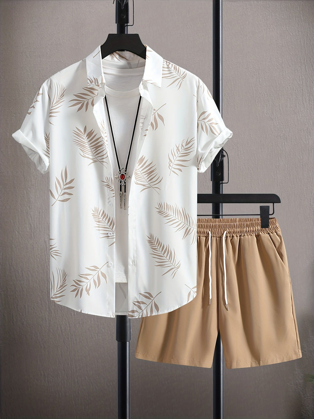 Ensemble d'été pour homme : Chemise classique et short - Fabianus