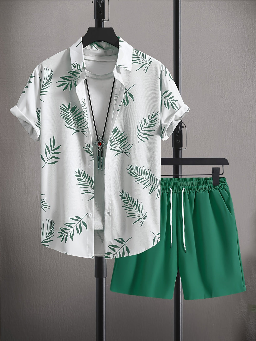 Ensemble d'été pour homme : Chemise classique et short - Fabianus