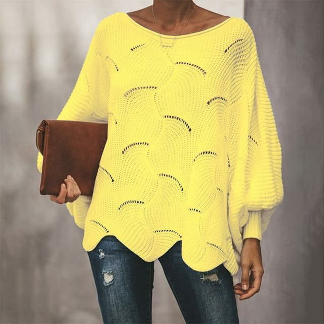 Berg-Feldt | Pullover - Damen Herbst Lockere Strickpullover
