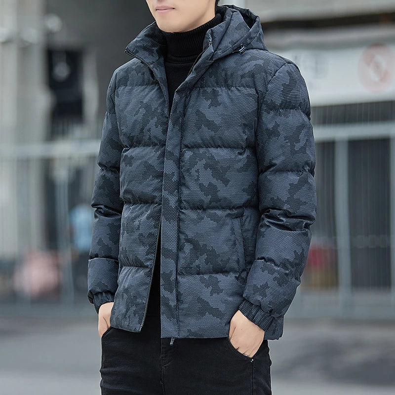 Veste d'homme légère et texturée en tissu façon matelassé – Anatol