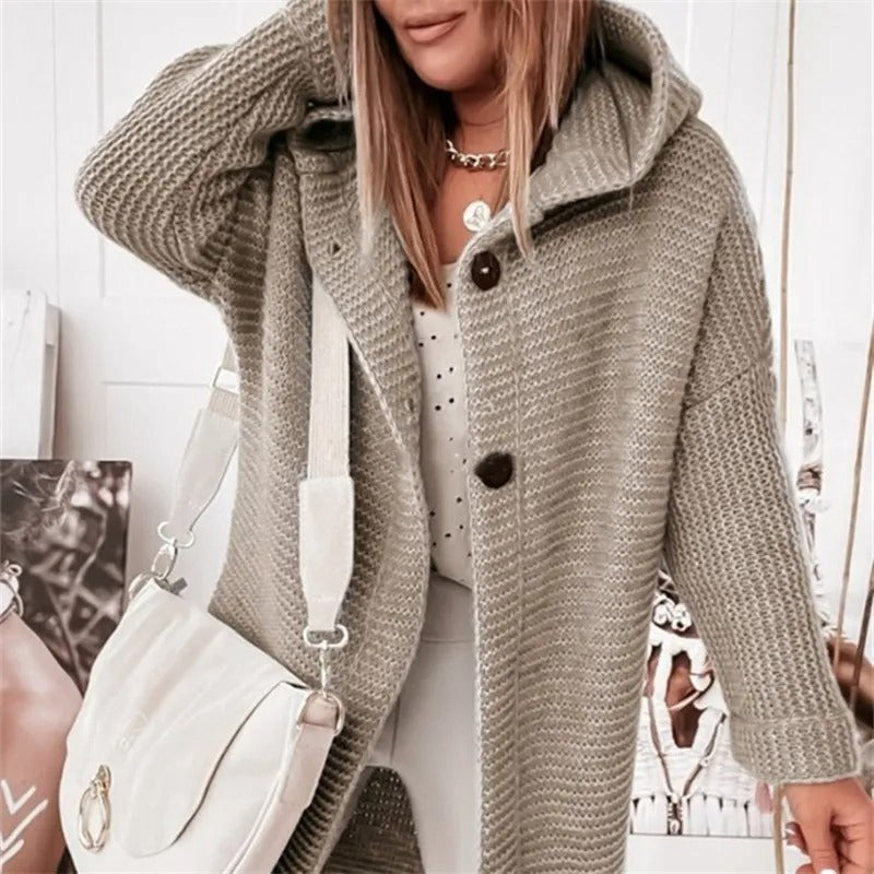 Berg-Feldt | Damenweste mit Kapuze Cashmere Look Herbst
