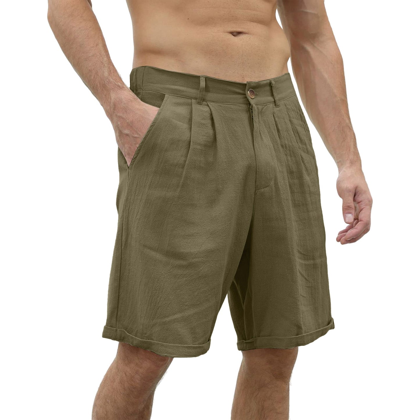 Bence Men's Linen Summer Shorts