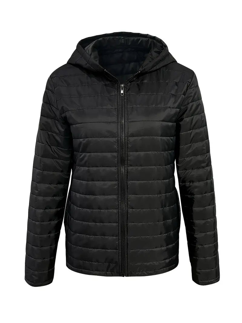 Berg-Feldt | Hüftlange Kapuzen-Licht-Steppjacke