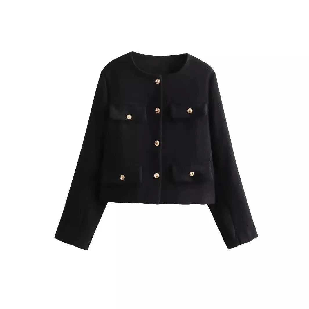 Berg-Feldt | Elegant und schicke Damen Blazerjacke mit Struktur und Knöpfen
