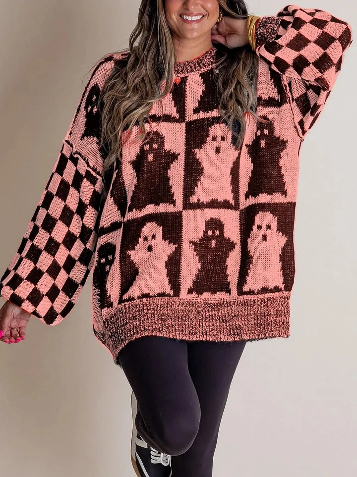 Berg-Feldt | Karierter Strickpullover