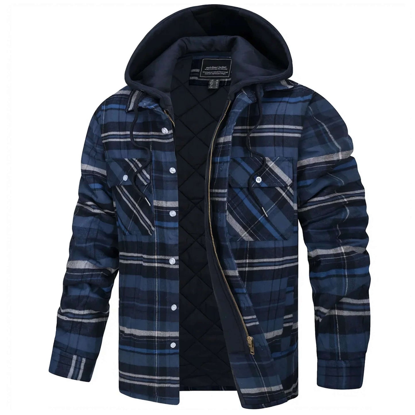 Berg-Feldt | Herren Karierte Langarm Freizeitjacke
