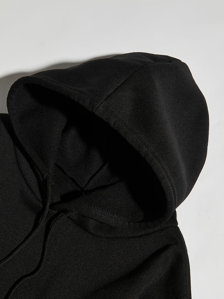 Sweat à capuche en coton à imprimé message Zara