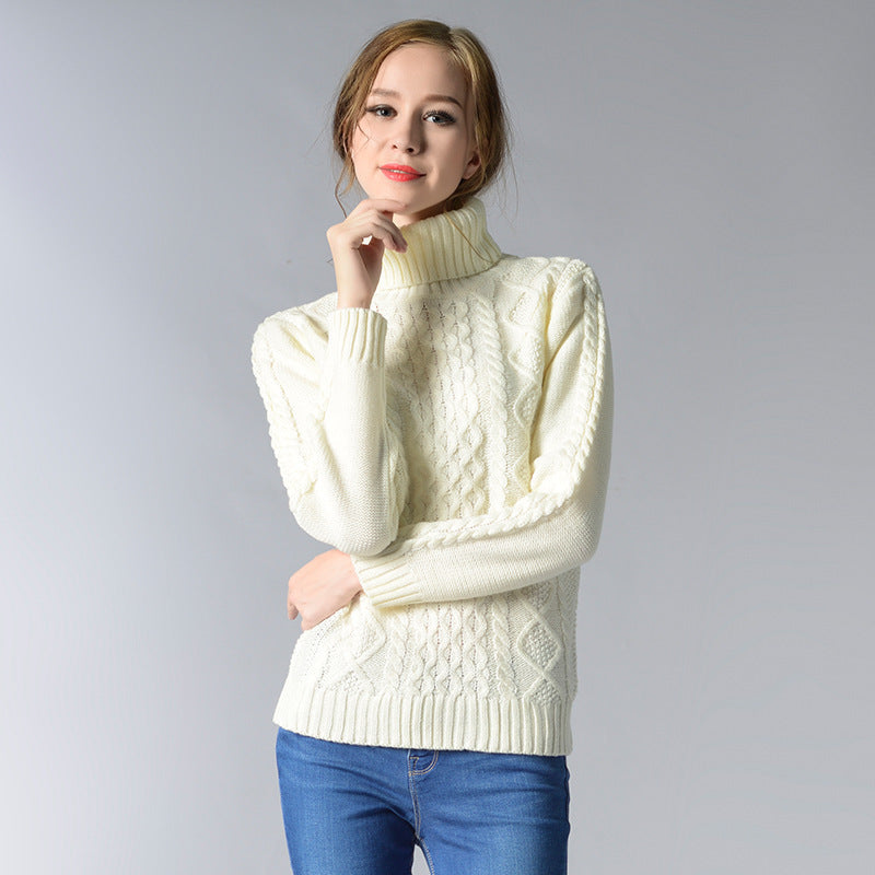 Berg-Feldt | Pull à col roulé et manches longues en maille torsadée pour femme
