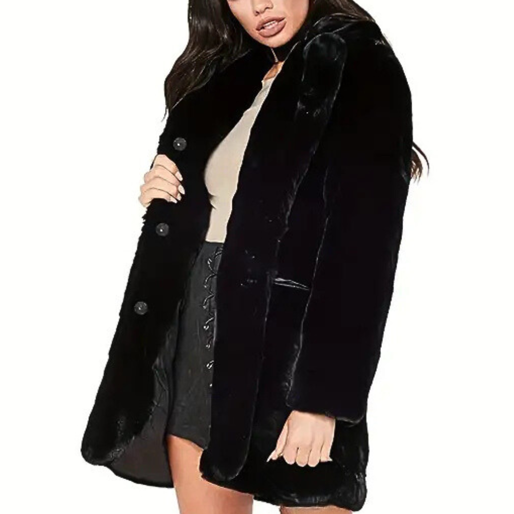 Berg-Feldt | Eleganter Winterplüschmantel für Damen