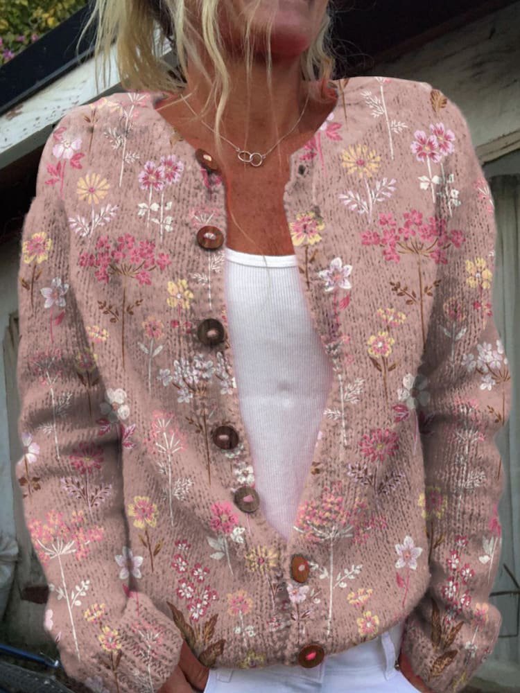 Berg-Feldt | Cardigan boutonné confortable en tricot pour femme